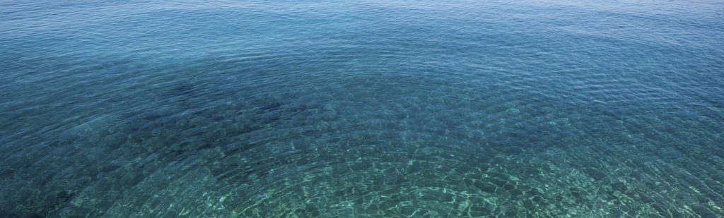 Woman swimming in Ibiza